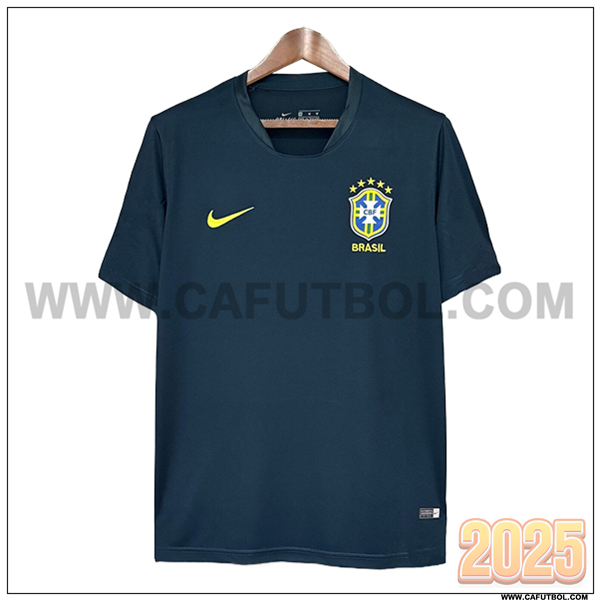 Camiseta Entrenamiento Brasil Azul Oscuro 2025 2026