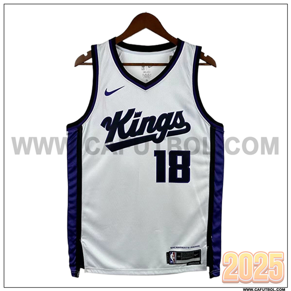 Camisetas NBA Sacramento Kings (WESTBROOK #18) 2025/26 Blanco/Violeta/Negro