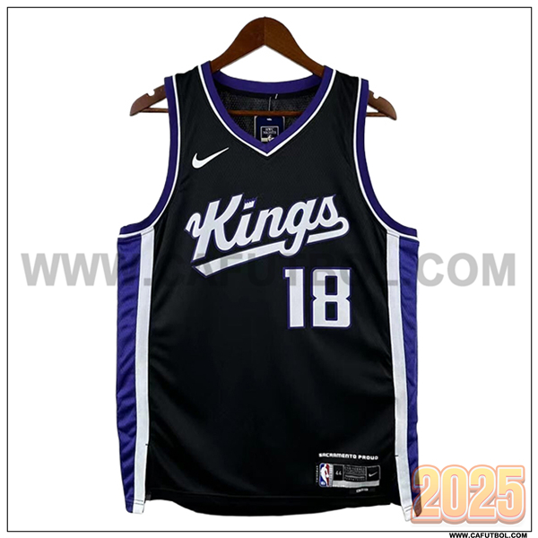 Camisetas NBA Sacramento Kings (WESTBROOK #18) 2025/26 Negro/Blanco/Violeta
