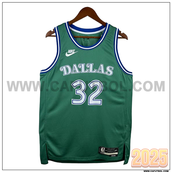Camisetas NBA Dallas Mavericks (FLAGG #32) 2025/26 Verde