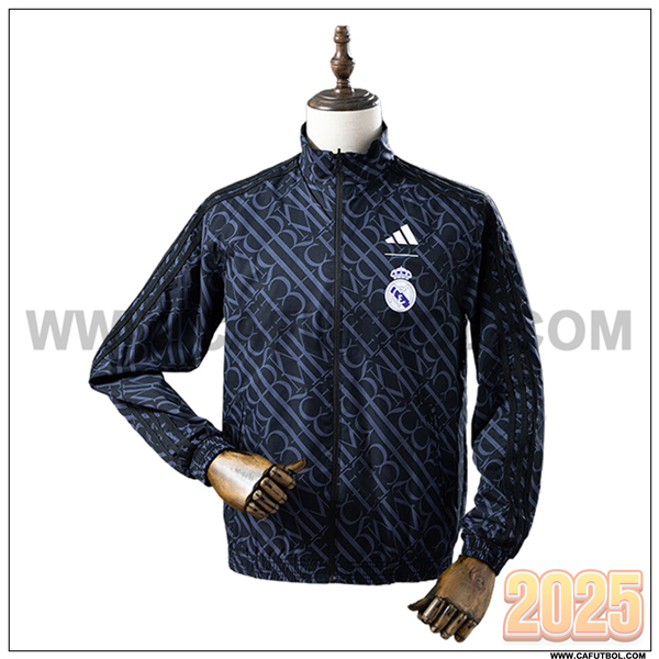Rompevientos Real Madrid Negro 2025 2026 -02