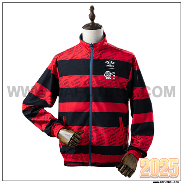 Rompevientos Flamengo Negro/Rojo 2025 2026