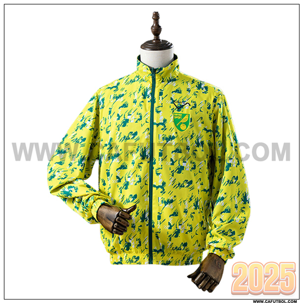 Rompevientos Norwich City Amarillo/Verde 2025 2026