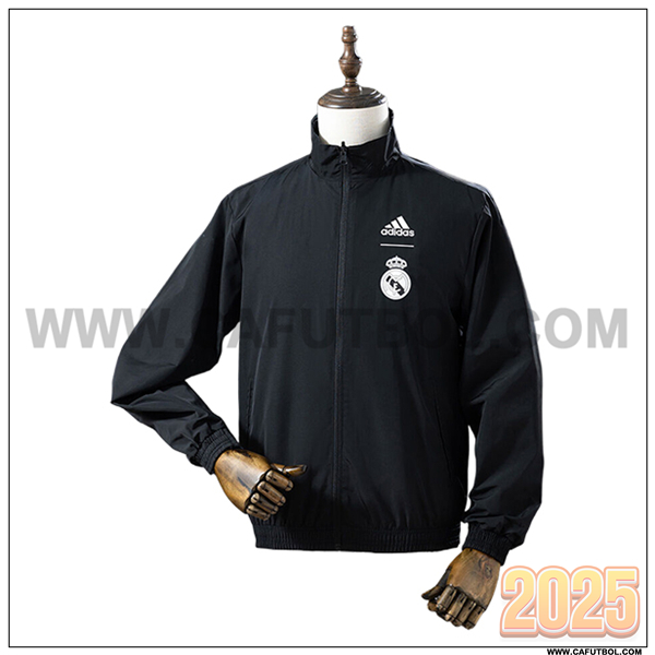 Rompevientos Real Madrid Negro 2025 2026