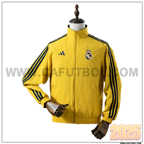 Rompevientos Real Madrid Amarillo/Negro 2025 2026