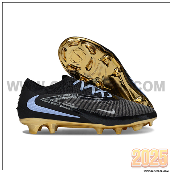 Nike Botas De Fútbol Phantom GX III Elite FG Negro/Azul/Amarillo