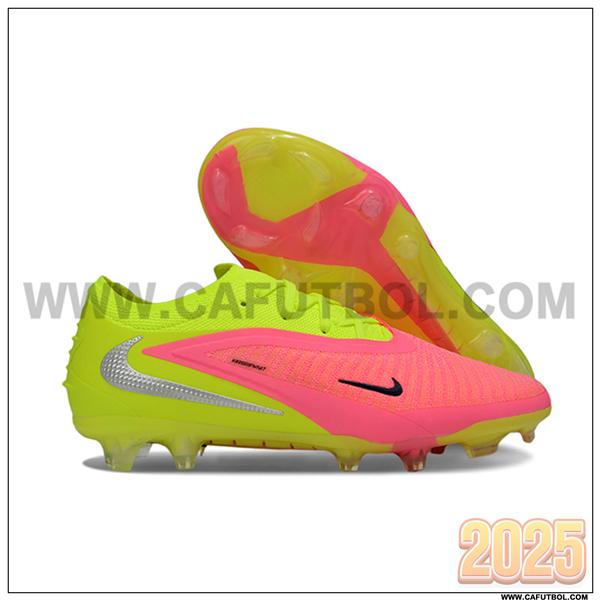 Nike Botas De Fútbol Phantom GX III Elite FG Rosa/Verde