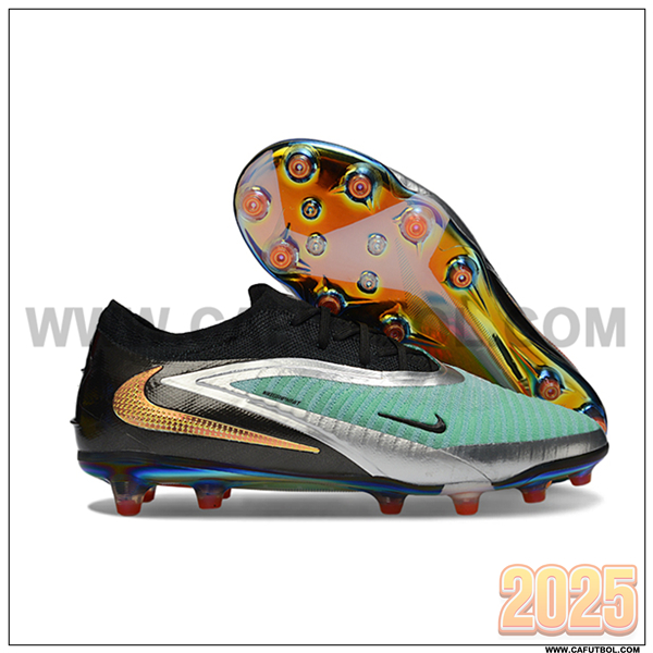 Nike Botas De Fútbol Phantom GX III Elite AG Verde/Negro/Gris