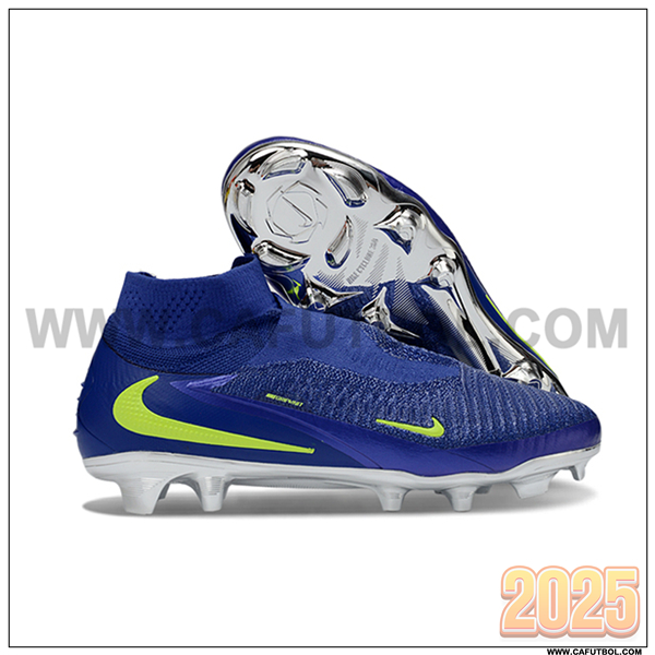 Nike Botas De Fútbol Phantom GX III Elite FG Azul/Verde -02
