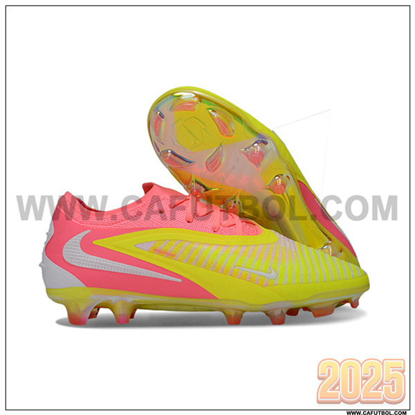 Nike Botas De Fútbol Phantom GX III Elite FG Amarillo/Rosa