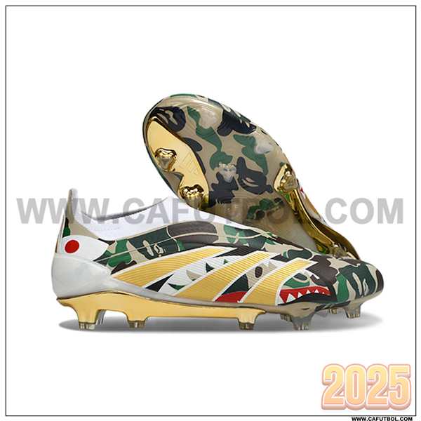 Adidas Botas De Fútbol 25 Predator Elite LL FG Amarillo/Verde/Blanco