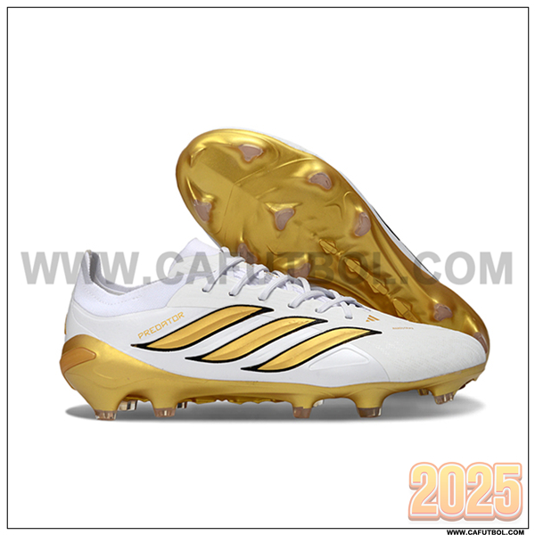 Adidas Botas De Fútbol 26 Predator Elite FG Blanco/Amarillo