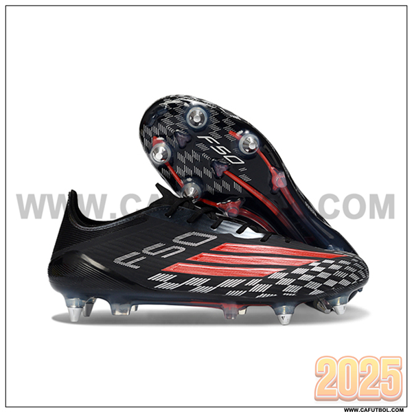 Adidas Botas De Fútbol F50 ELITE SG Negro/Naranja