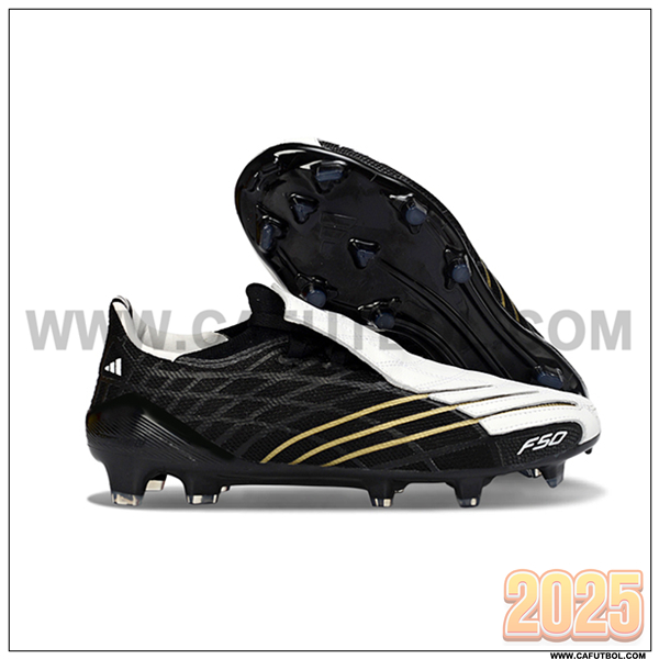 Adidas Botas De Fútbol F50 Elite FG Negro/Blanco