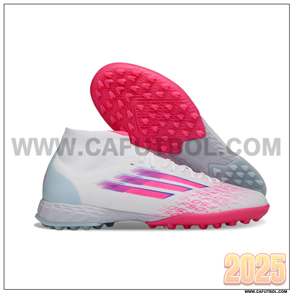 Adidas Botas De Fútbol F50 Sparkfusion League TF Blanco/Rosa/Azul