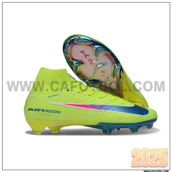 Nike Botas De Fútbol Air Zoom Mercurial Superfly IIX Elite FG Verde/Azul/Rosa