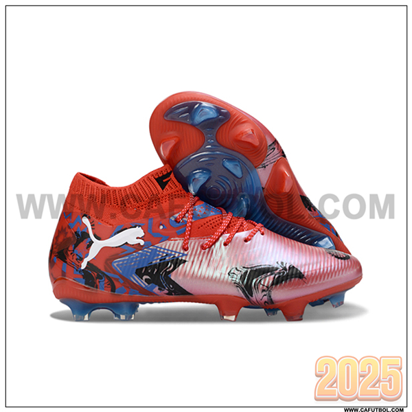 PUMA Botas De Fútbol FUTURE 8 ULTIMATE FG/AG Rojo/Negro/Azul -02