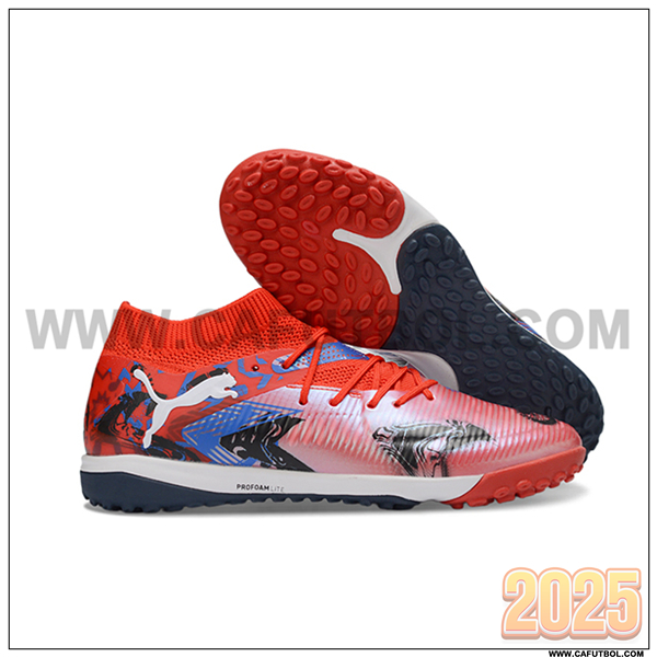 PUMA Botas De Fútbol FUTURE 8 ULTIMATE TF Rojo/Negro/Azul