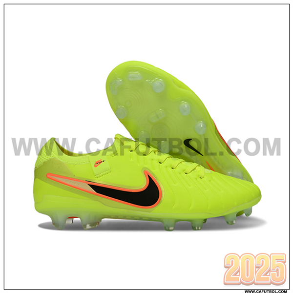 Nike Botas De Fútbol Tiempo Legend X Elite FG Verde/Negro