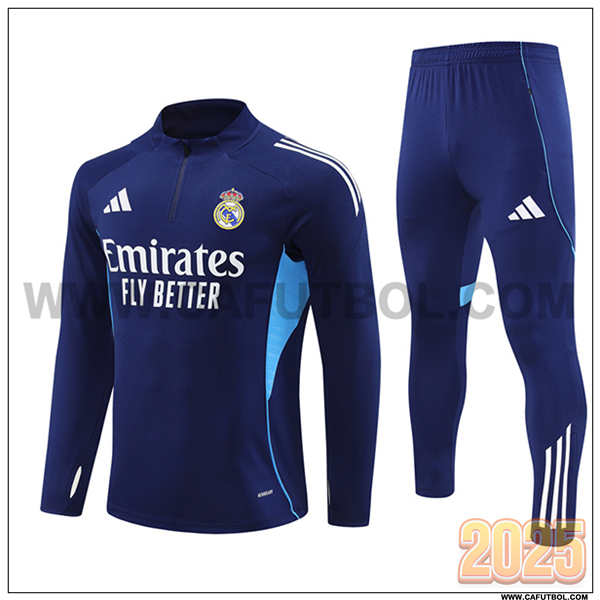 Chandal de Futbol Real Madrid azul real 2025 2026 -05