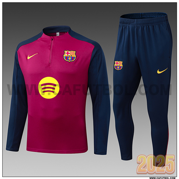 Chandal de Futbol FC Barcelona Ninos Violeta/Azul/Amarillo 2025 2026
