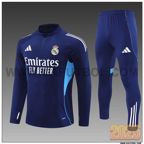 Chandal de Futbol Real Madrid azul real 2025 2026