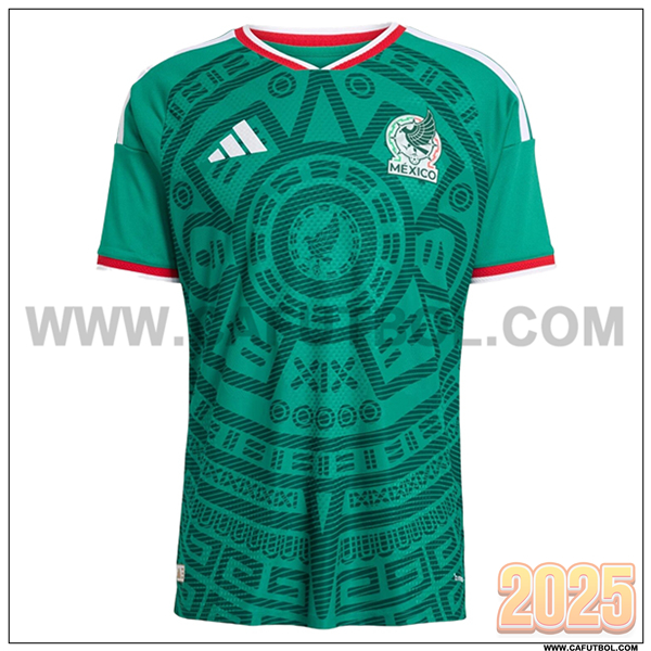 Nuevo Camiseta Equipo de Mexico Primera Copa Mundial 2026 Verde