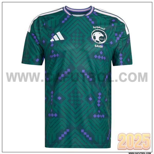 Nuevo Camiseta Equipo de Arabie Saoudite Primera Copa Mundial 2026 Verde