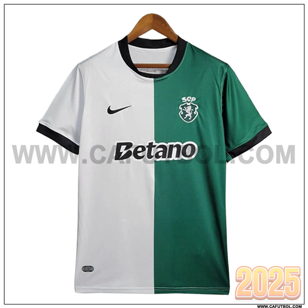 Camiseta Futbol Sporting Edicion Especial 2025 2026 Blanco/Verde