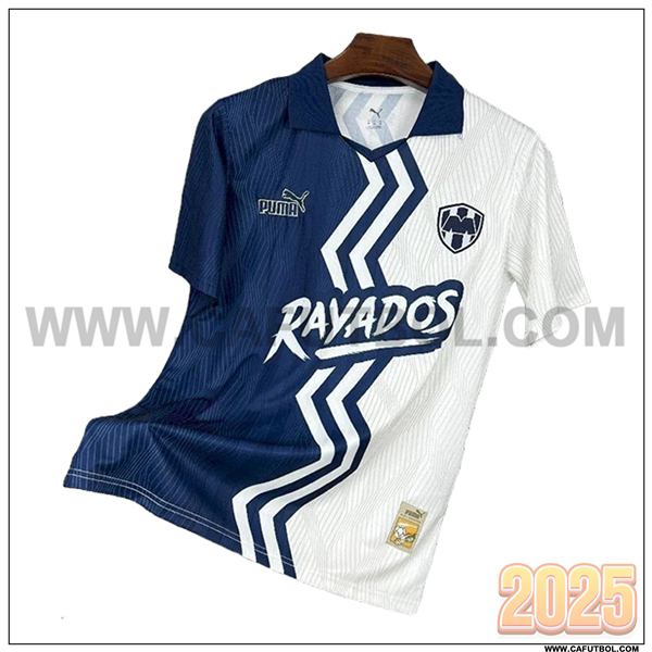 Camiseta Futbol Monterrey Edicion Especial 2025 2026 Blanco/Azul