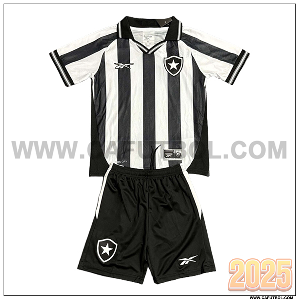 Primera Camiseta de Botafogo Ninos 2025 2026 Negro/Blanco
