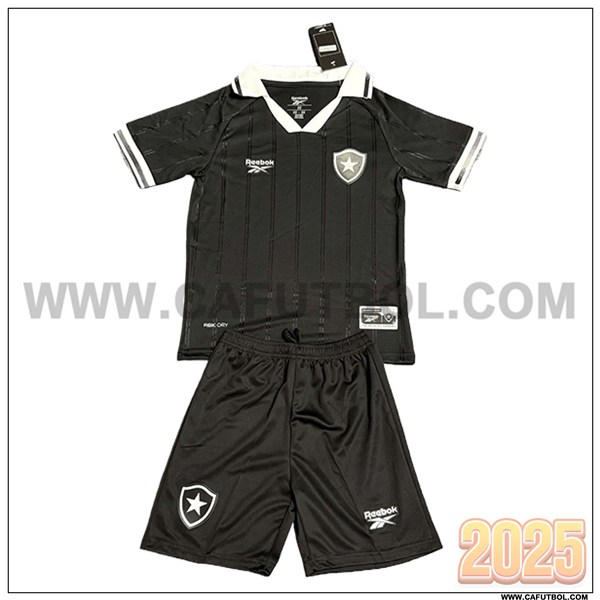 Segunda Camiseta de Botafogo Ninos 2025 2026 Negro