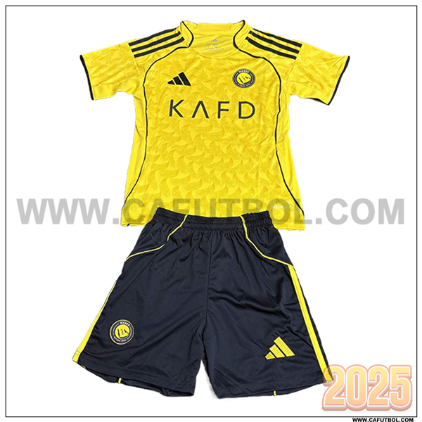 Primera Camiseta de Al-Nassr Ninos 2025 2026 AMARILLO