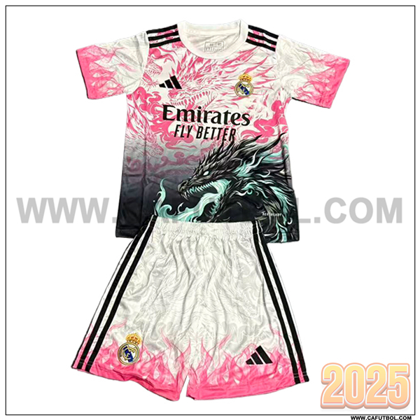 Camiseta de Real Madrid Ninos Edicion Especial 2025 2026 Rosa