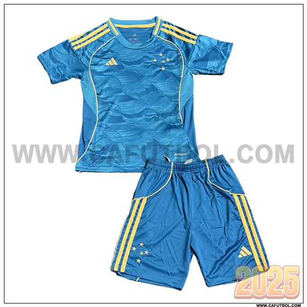 Tercero Camiseta de Cruzeiro Ninos 2025 2026 Azul