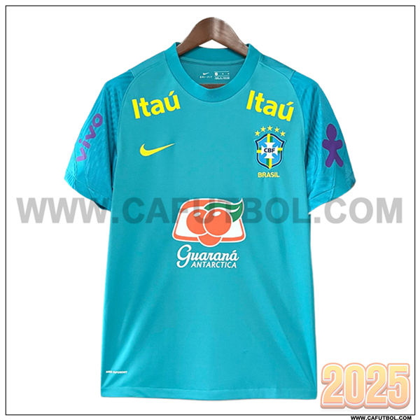 Camiseta Entrenamiento Brasil Verde/Negro 2025 2026