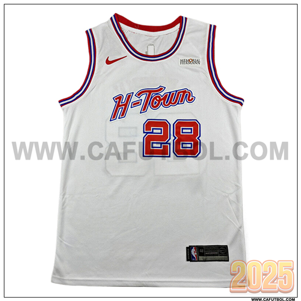 Camisetas NBA Houston Rockets (SENGUN #28) 2025/26 Blanco/Rojo