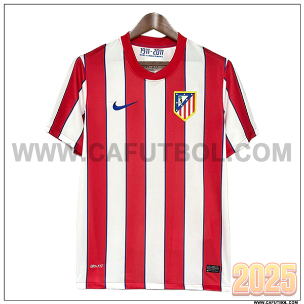 Primera Camiseta de Atletico Madrid Retro Rojo/Blanco 2011/2012