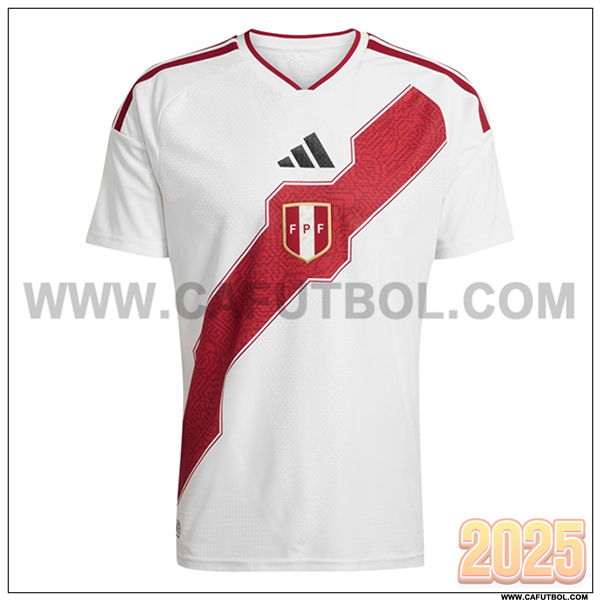 Nuevo Camiseta Equipo de Peru Primera 2026/2027 Blanco/Rojo