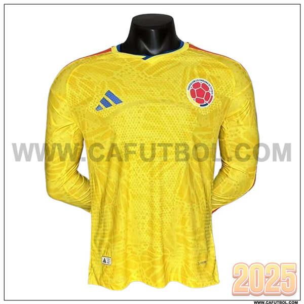 Primera Camiseta Equipo de Colombia Mangas Largas AMARILLO 2026/2027
