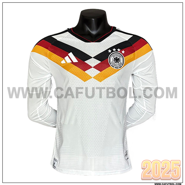 Primera Camiseta Equipo de Alemania Mangas Largas Blanco 2026/2027
