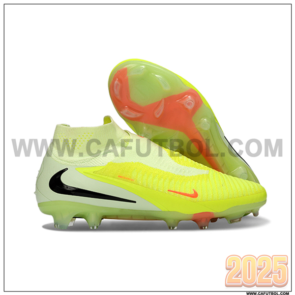 Nike Botas De Fútbol Phantom GX III Elite FG Amarillo/Verde -02