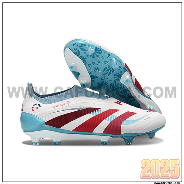Adidas Botas De Fútbol 25 Predator Elite LL FG Blanco/Azul/Rojo