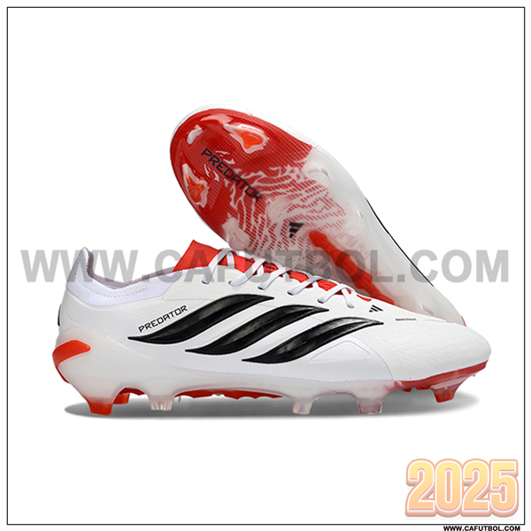 Adidas Botas De Fútbol 26 Predator Elite FG Blanco/Negro/Naranja