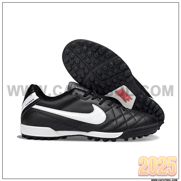 Nike Botas De Fútbol Tiempo Ligera V TF Negro/Blanco