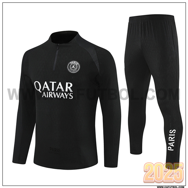 Chandal de Futbol PSG Negro 2025 2026