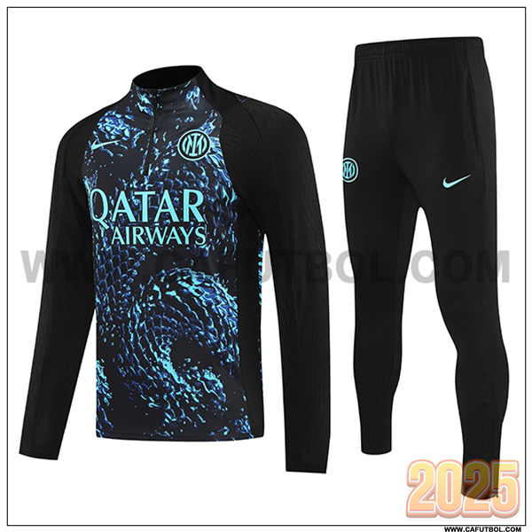Chandal de Futbol Inter Milan Negro/Azul 2025 2026 -02