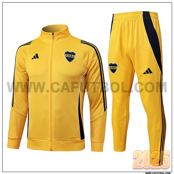 Chandal Chaquetas Futbol Boca Juniors Amarillo/Negro 2025 2026