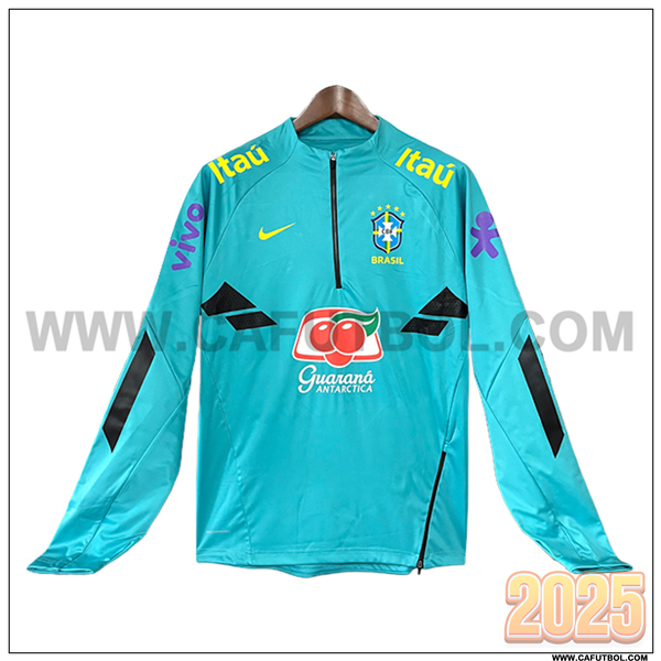 Sudadera Entrenamiento Brasil Verde/Negro 2025 2026