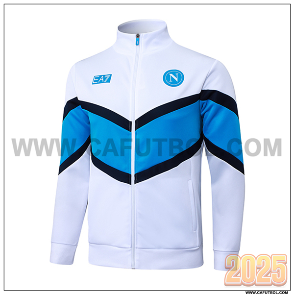 Chaquetas Futbol SSC Napoli Blanco/Azul 2025 2026